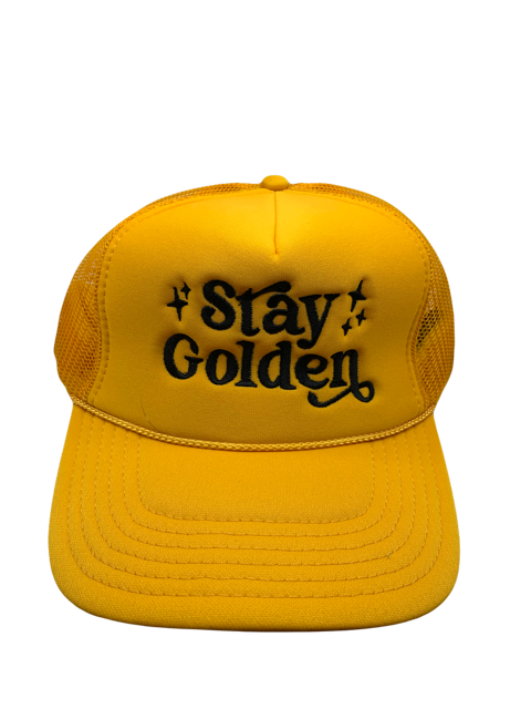 Stay Golden Yellow Trucker Hat